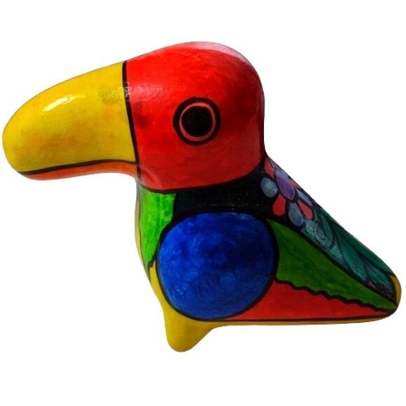 Toucan Bird Colourful Mexican Artisan Hand Crafted - Picture 1 of 6